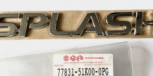 2008-> Suzuki Splash - SPLASH Felirat Embléma
Eredeti Suzuki alkatrész: 77831-51K00-0PG 5990Ft