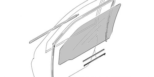 2005-2010 Suzuki Swift 3 ajtós - Jobb oldali ajtóüveg, lejáróüveg 84531-62K00 8000Ft